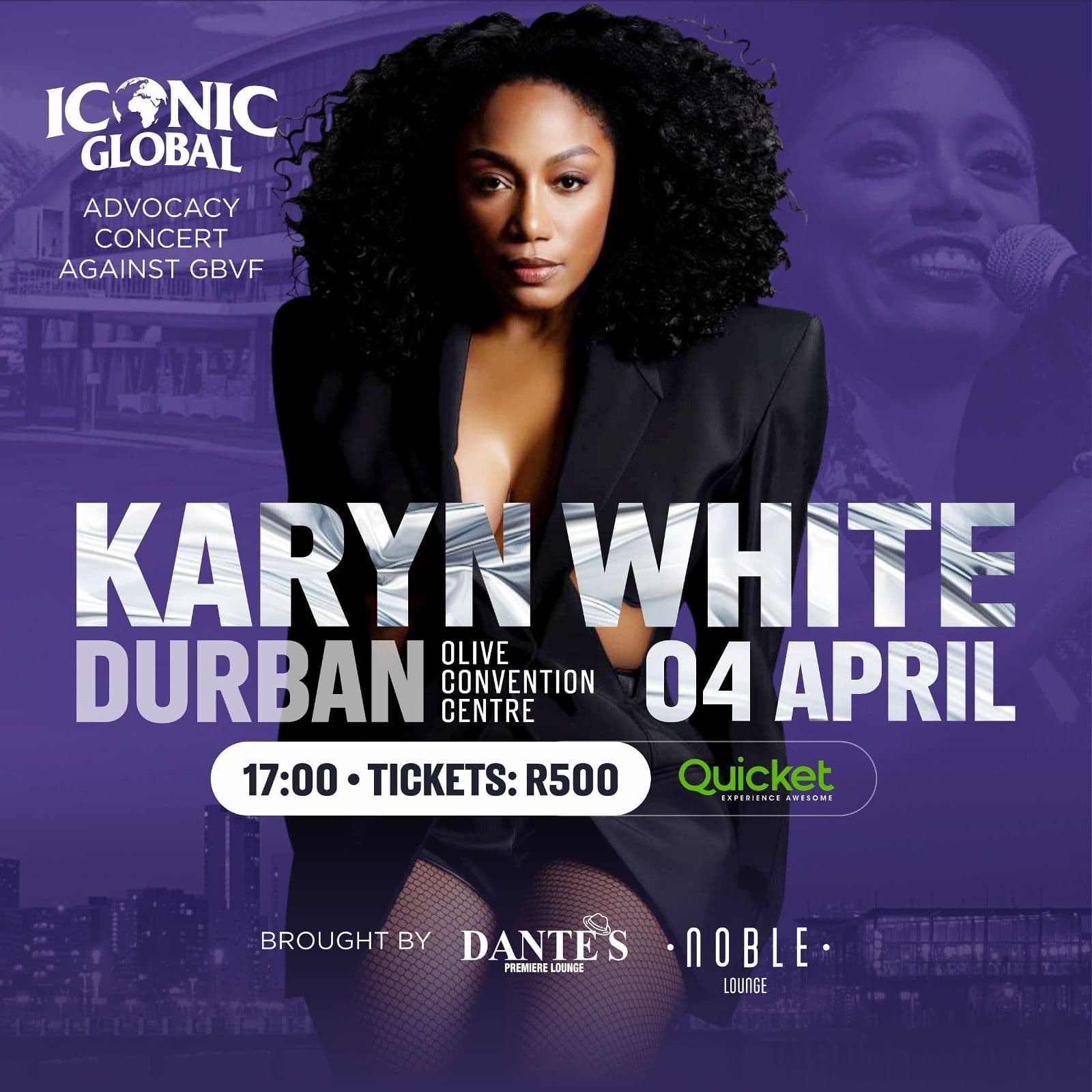 Karyn White Headlines Durban GBVF Advocacy Concert