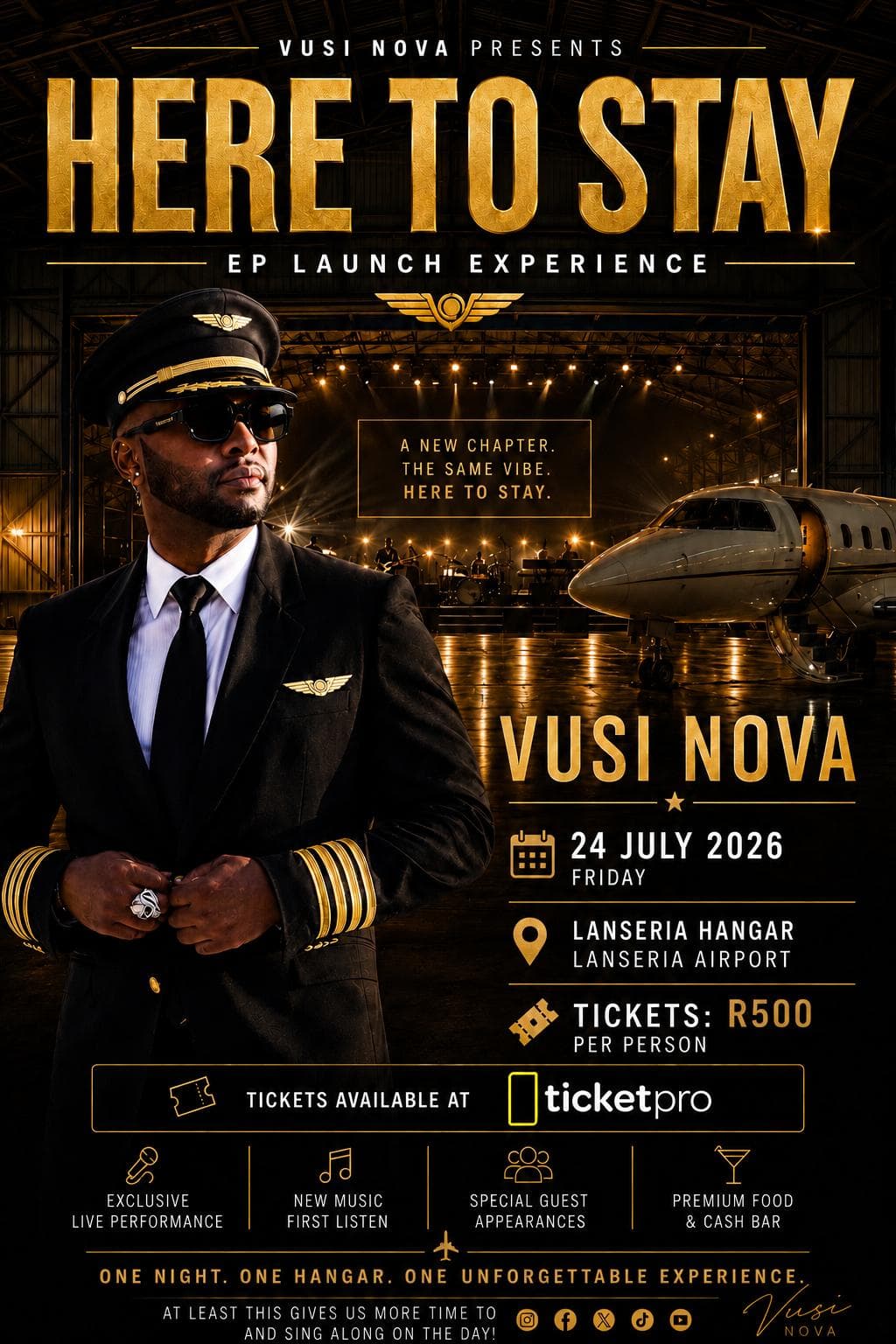 Vusi Nova’s Here to Stay EP Launch Postponed to 24 July 2026