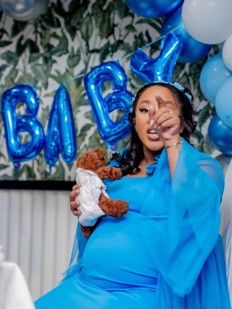 WATCH: Mommy-to-Be Khanyisa Jaceni Glows at Her Baby Shower