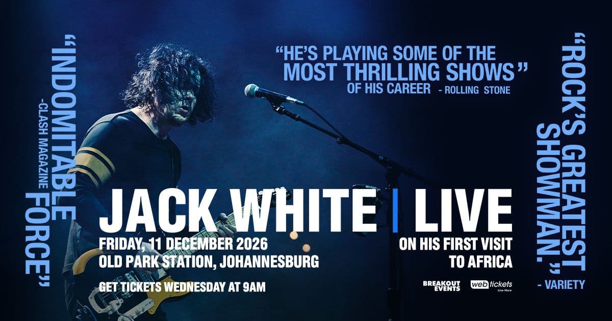 JACK WHITE ANNOUNCES HIGHLY ANTICIPATED SOUTH AFRICAN TOUR