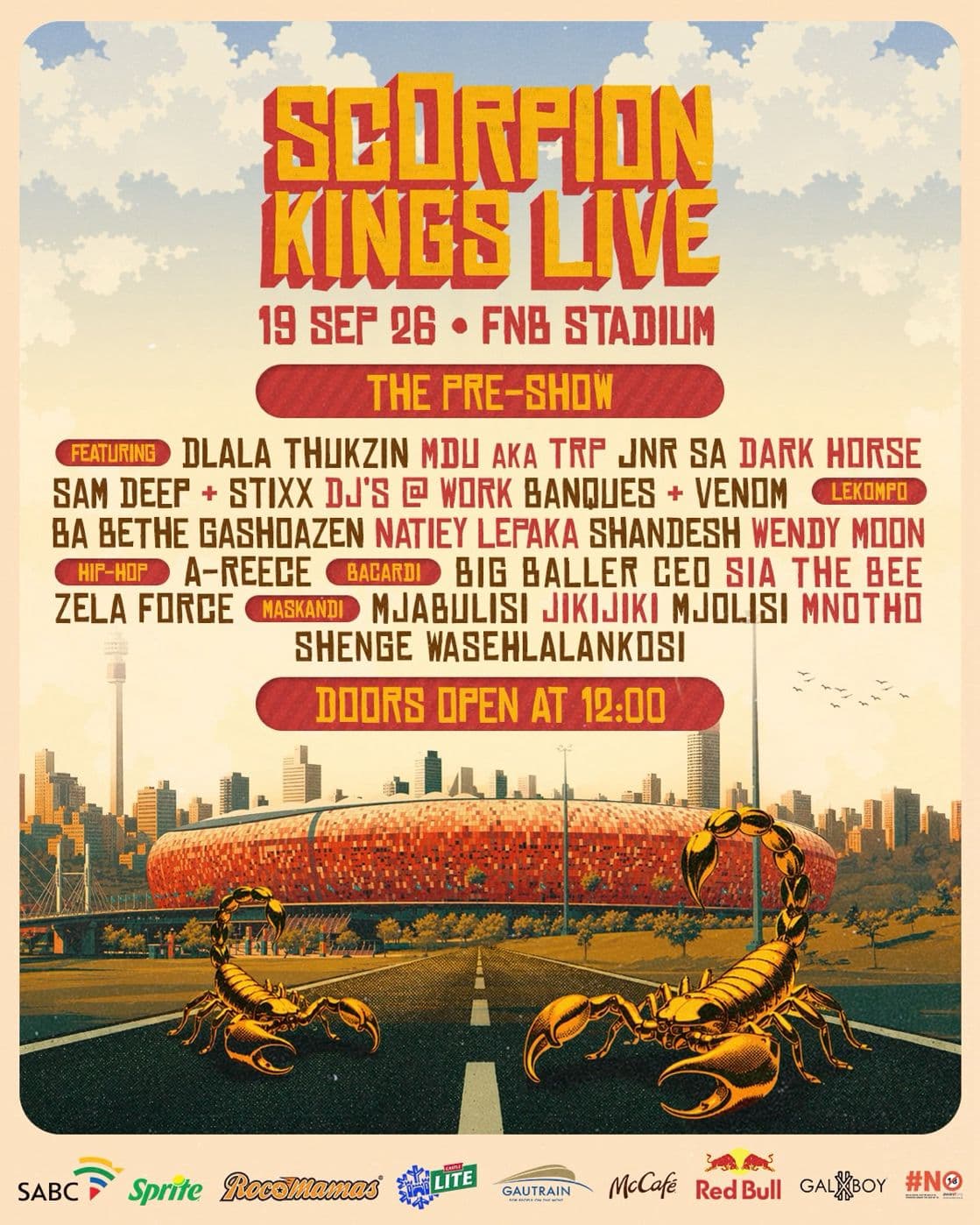 SCORPION KINGS LIVE ANNOUNCES A VIBRANT PRE-SHOW LINEUP
