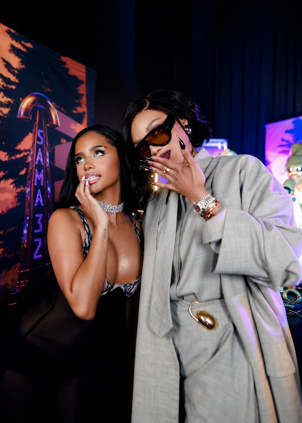 Bonang Couldn’t Wait To Meet Tyla At The SAMA32 Awards