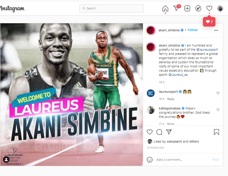 Akani Simbine announced as the new ambassador of Laureus Sport, EntertainmentSA News South Africa