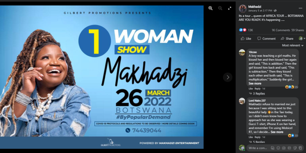 Makhadzi announces her One Woman show, EntertainmentSA News South Africa