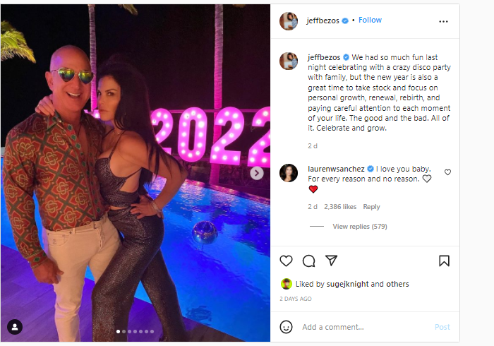Maturity or nay? Jeff Bezos celebrated NYE with girlfriend and her ex!, EntertainmentSA News South Africa