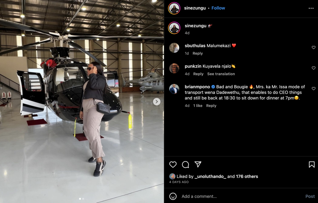 AmaZulu’s Sandile Zungu gifts daughter helicopter for her wedding, EntertainmentSA News South Africa