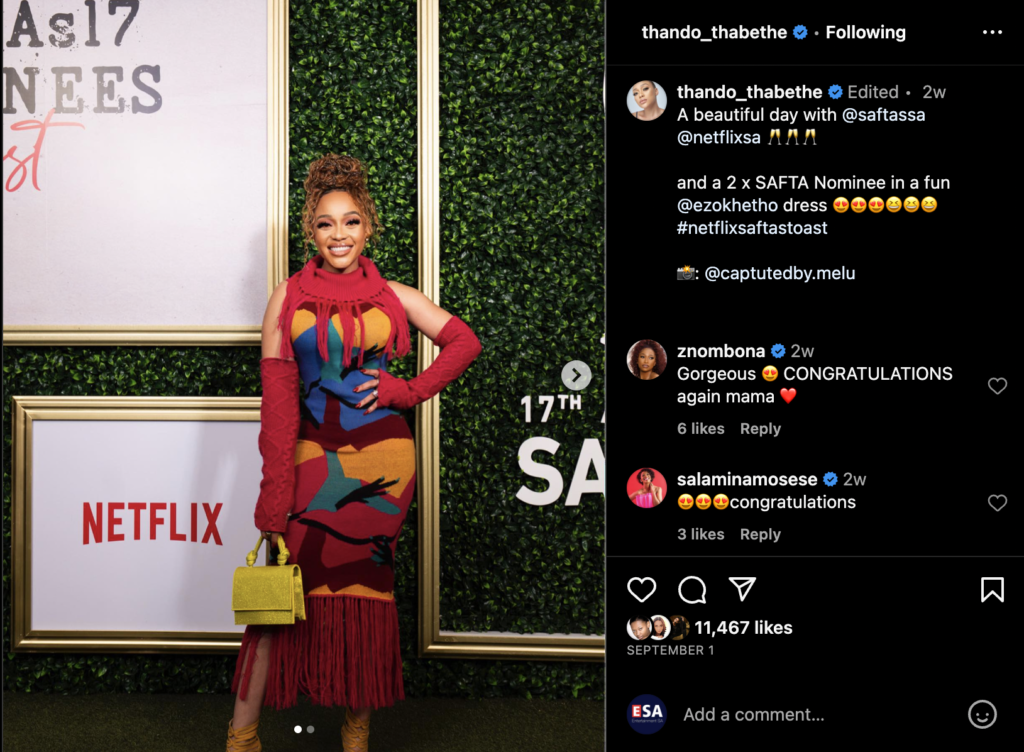 Thando Thabethe excited about her new role on Netflix, EntertainmentSA News South Africa