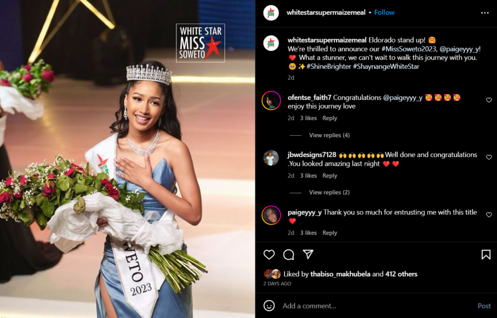 Miss Soweto 2023: Paige Harvey reigns supreme and takes over the crown, EntertainmentSA News South Africa